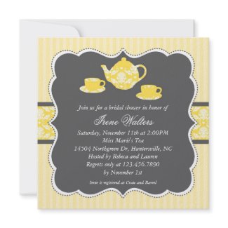 Tea Pot Bridal Shower Invitation zazzle_invitation