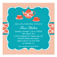Tea Pot Bridal Shower Invitation