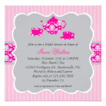 Tea Pot Bridal Shower (Pink/Grey) Invitation