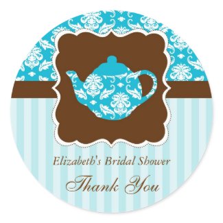 Tea Pot Favor Seal Sticker sticker