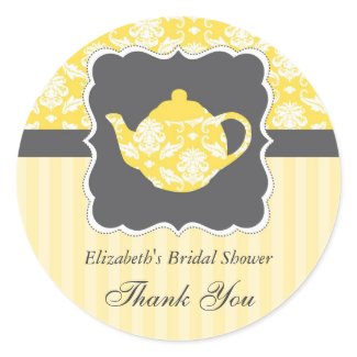 Tea Pot Favor Seal Sticker sticker