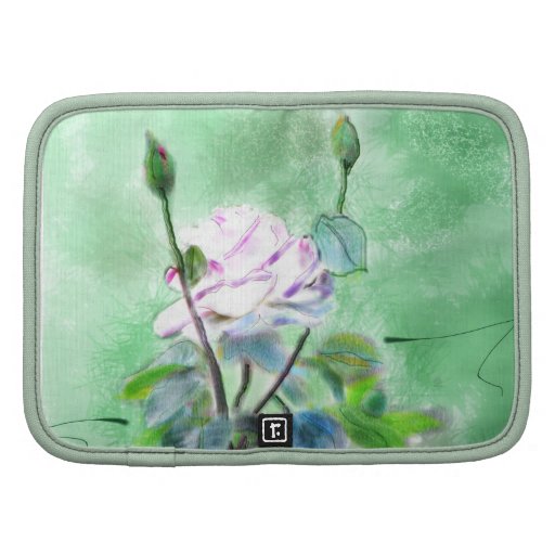 Tea Rose Watercolor Custom RIckshaw Planner
