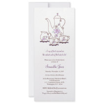 Tea Set Bridal Shower Invitations