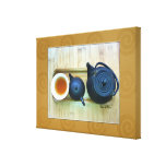 Tea Setting Photograph Overhead View canvas prints