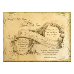 Tea Stained Vintage Wedding 1 - Invitation Invite
