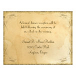 Tea Stained Vintage Wedding 1 - Reception Invite