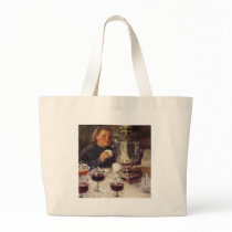 Tea Time: A Samovar by Igor Grabar Canvas Bags