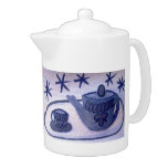 ...tea time...art by Jutta Gabriel... teapots