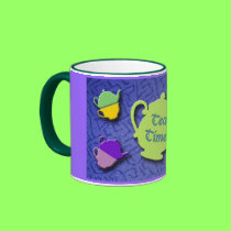 Tea Time Blue mug mugs