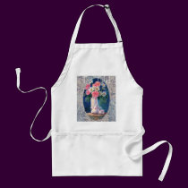 TEA TIME & CARNATIONS by SHARON SHARPE aprons