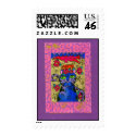 Tea Time Cat postage by BeMusedArt Tea Time Cat postage