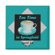 Tea Time Customizable Magnet magnets