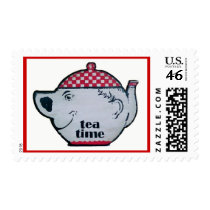Tea Time postage by Lesleysloft Tea Time postage