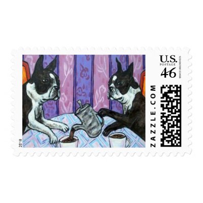 Tea Time Postage by wolfmountainstudio
