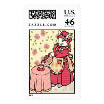 Tea Time Postage Stamp