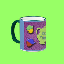 Tea Time Purple mug mugs