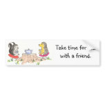Tea time sticker bumper sticker
