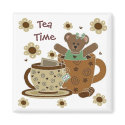 Tea Time Teddy Bear Magnet by forbes1954 Tea Time Teddy Bear Magnet