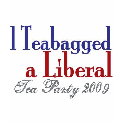 Teabag A Liberal Tea Party 2009 Tee Shirt
