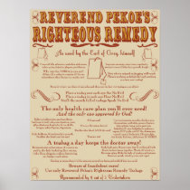 Teabag Miracle Cure Print
