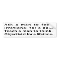 Teach a man... bumper stickers bumpersticker