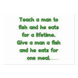 Teach A Man To Fish Business Card