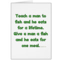 Teach A Man To Fish Greeting Card