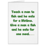 Teach A Man To Fish Greeting Card