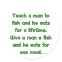 Teach A Man To Fish Stickers