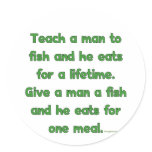 Teach A Man To Fish Stickers