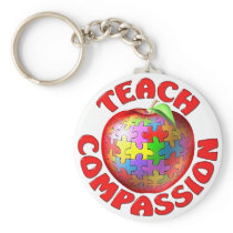 Teach Compassion Keychain