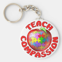 Teach Compassion Keychain