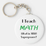 Teach math keychain
