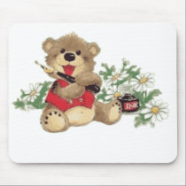 Teach Me To Write Bear mousepads