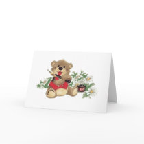 Teach Me To Write Bear trasnparent cards
