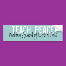 Teach Peace - Bumper Sticker bumper stickers