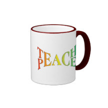Teach Peace Coffee Mugs