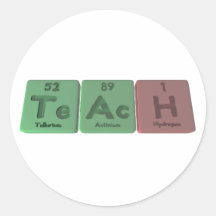 Teach-Te-Ac-H-Tellurium-Actinium-Hydrogen.png Pegatina Redonda