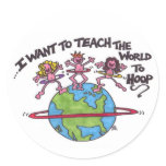 Teach the World to Hoop stickers