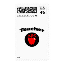 Teacher (ABC Apple) postage by CelebrationZazzle Teacher (ABC Apple) postage