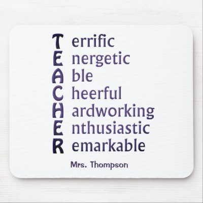 Teacher Acronym Mousepad by cooltees