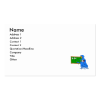 Teacher Alien Business Card Template
