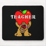 Teacher Apple Bear Mousepad