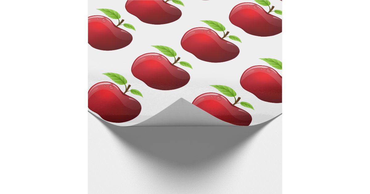 Teacher Apple Wrapping Paper Gift Wrap Zazzle