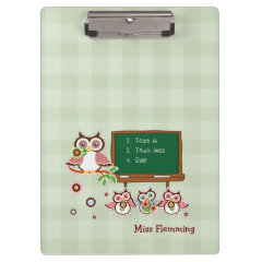Teacher Appreciation Customizable Gift Clipboards