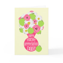 Teacher Appreciation Day - Green Apple Bouquet Cards