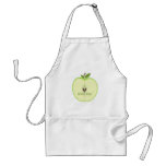 Teacher Apron Green Apple Half I Love Fourth Grade