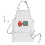 Teacher Apron - Red Owl At Chalkboard