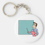 Teacher At Blackboard Key Chain