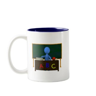 Teacher at Desk mug